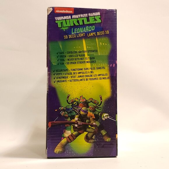 FUN NICKELODEON 3D DECO LIGHT Leonardo TMNT BNIP 2013 - Picture 5 of 6